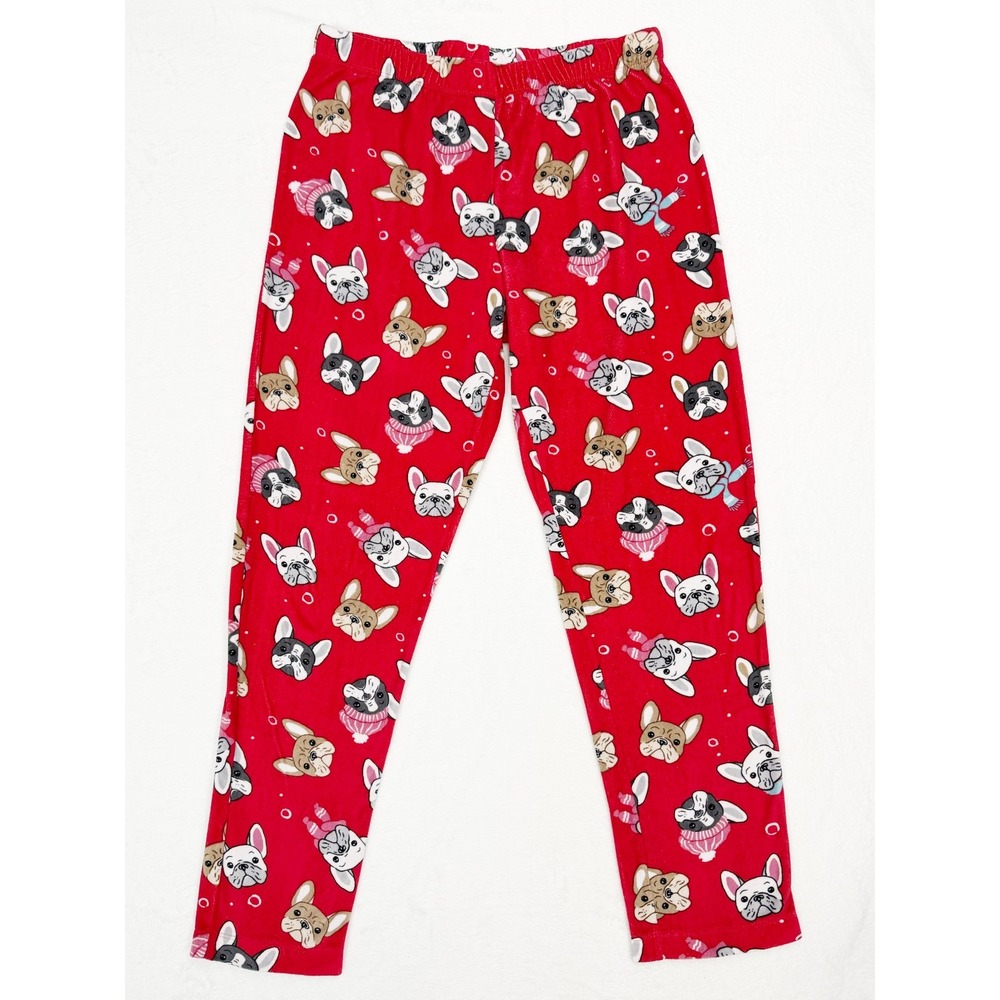 Secret Treasurers French Bulldog Women's Small Ultra Soft Fleece Pajama Pants